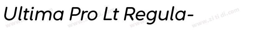 Ultima Pro Lt Regula字体转换